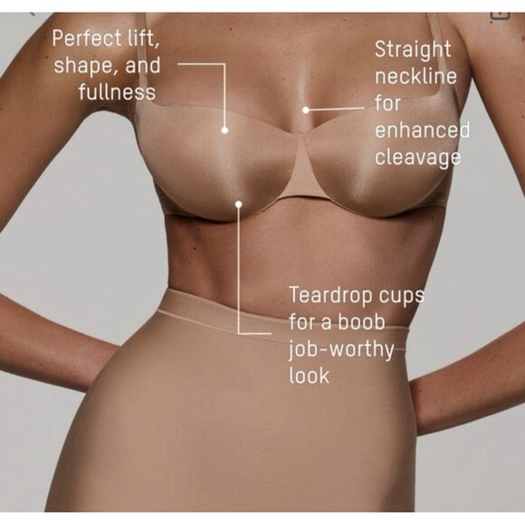 SKIMS Ultimate Balconette Push Up Bra NWT Color Clay - Picture 7 of 7